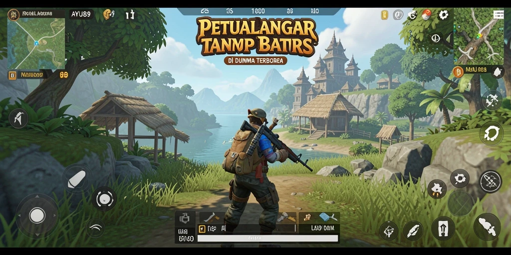 Screenshot gameplay AYU89 yang menampilkan dunia terbuka yang mengesankan.