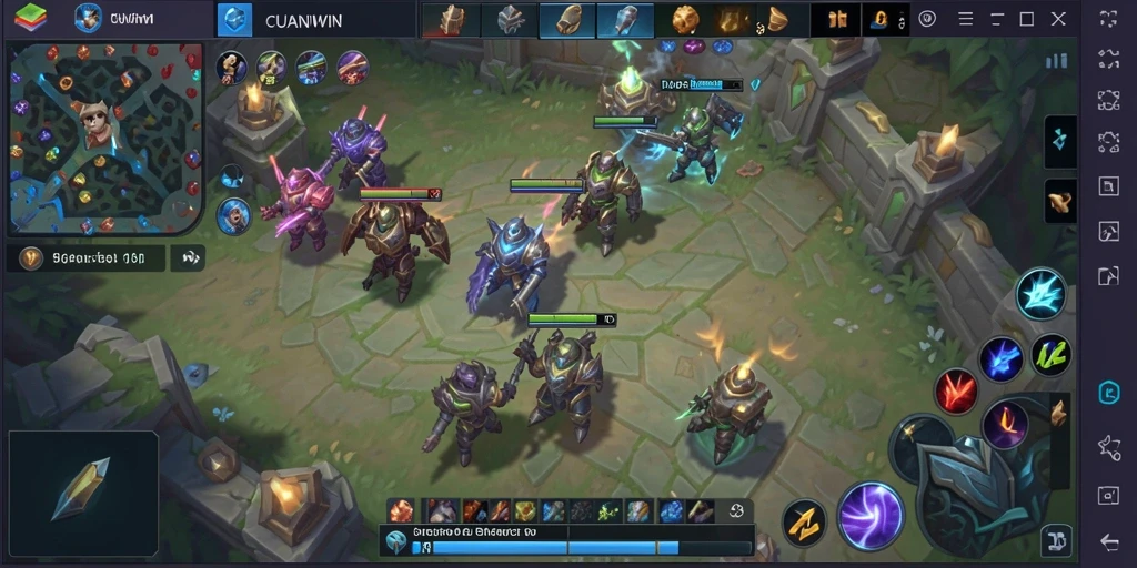 Gameplay seru CUANWIN dengan strategi tim yang mendebarkan.