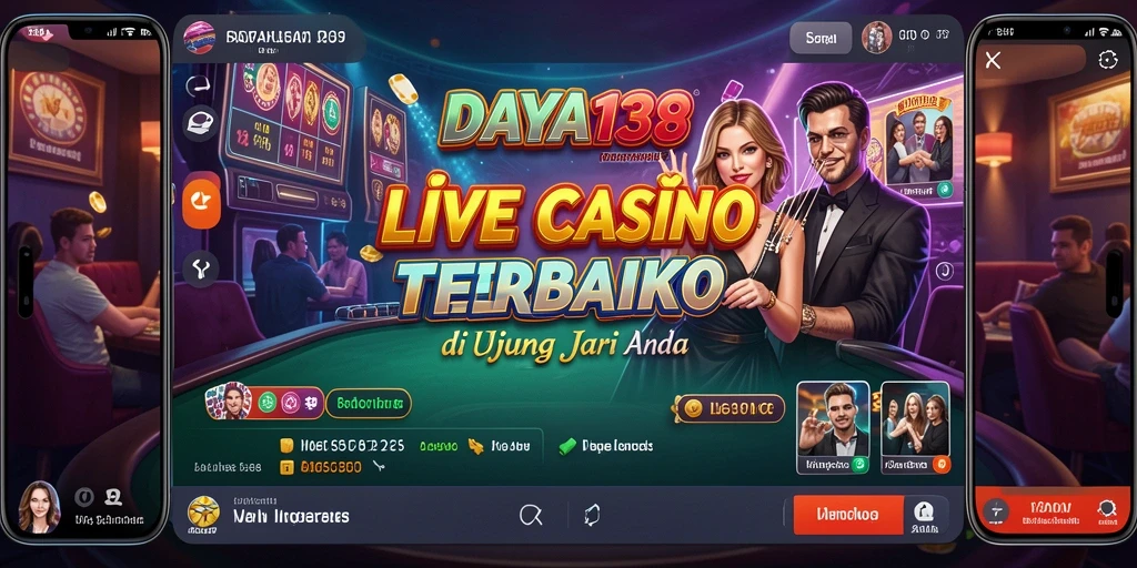 Tampilan menarik gameplay Live Casino dari DAYA138.