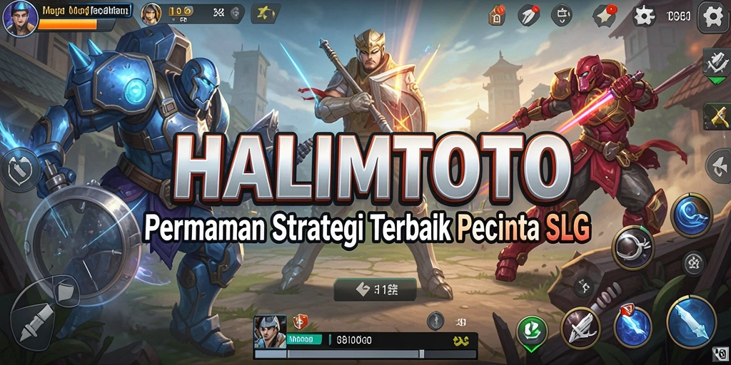 Tangkapan layar utama gameplay HALIMTOTO menampilkan aksi strategis yang mendebarkan.