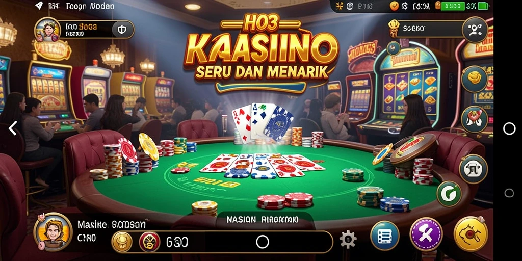 Tampilan permainan kasino yang menarik dan interaktif dari HO3.