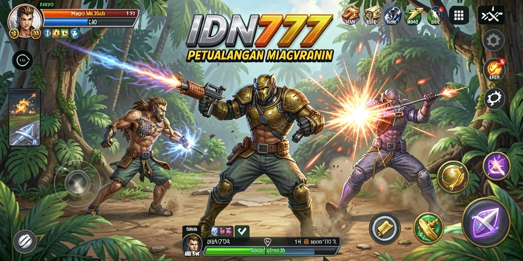 Tampilan gameplay IDN777 yang mengesankan dan penuh aksi.