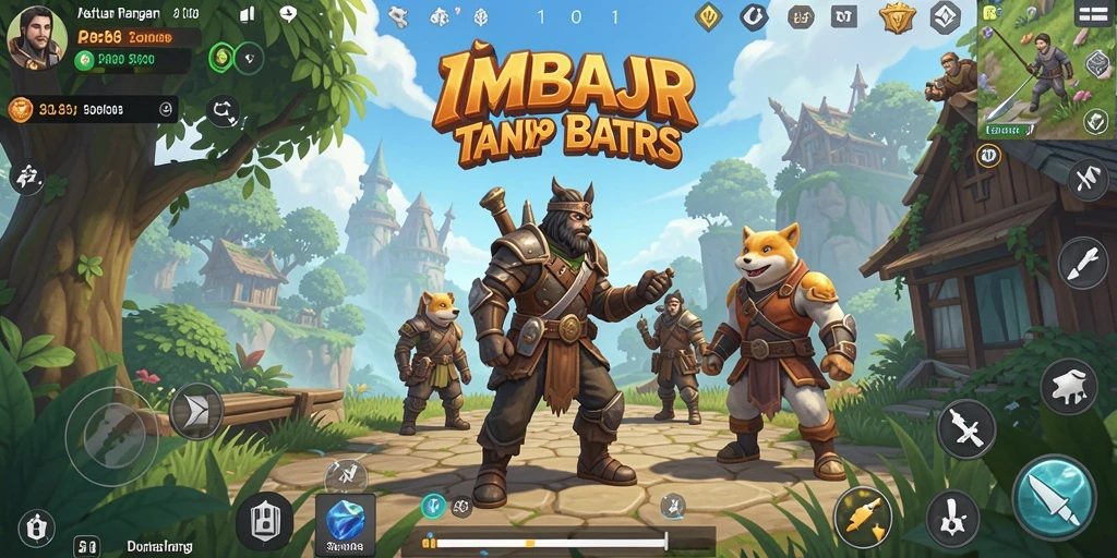 Tangkapan layar dari gameplay IMBAJP yang menampilkan kebebasan eksplorasi di dunia terbuka.