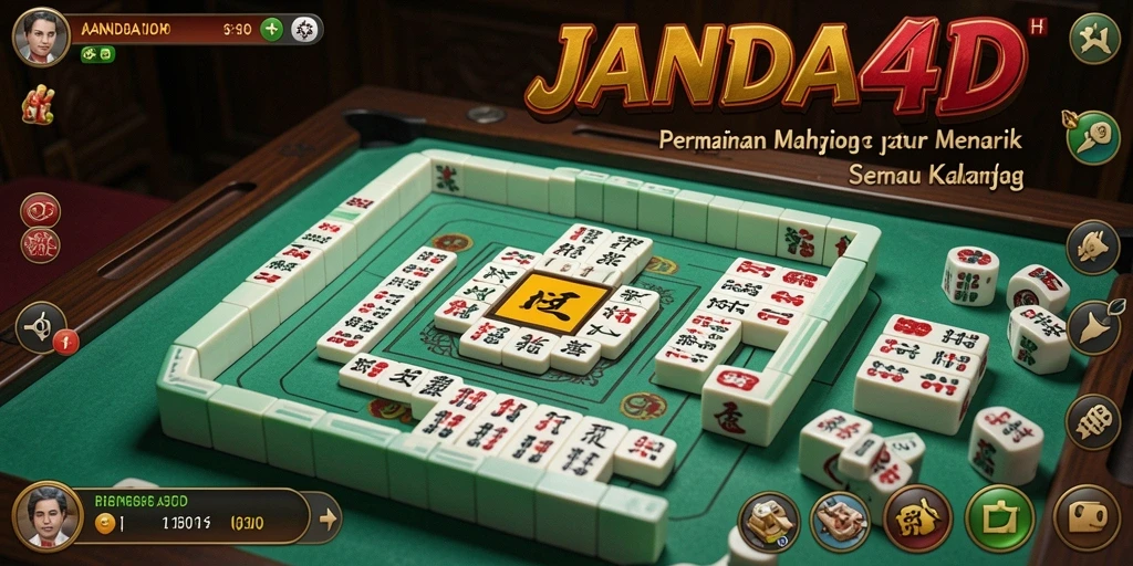 Gameplay seru dari JANDA4D menampilkan pengalaman Mahjong yang menantang.