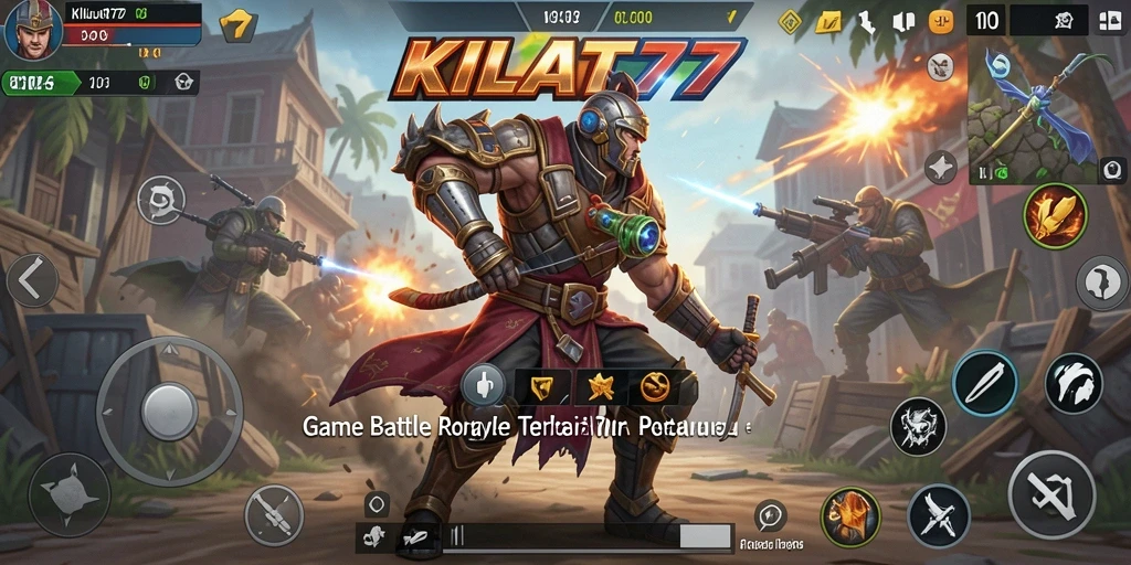 Gameplay seru KILAT77 dalam mode Battle Royale yang intens.