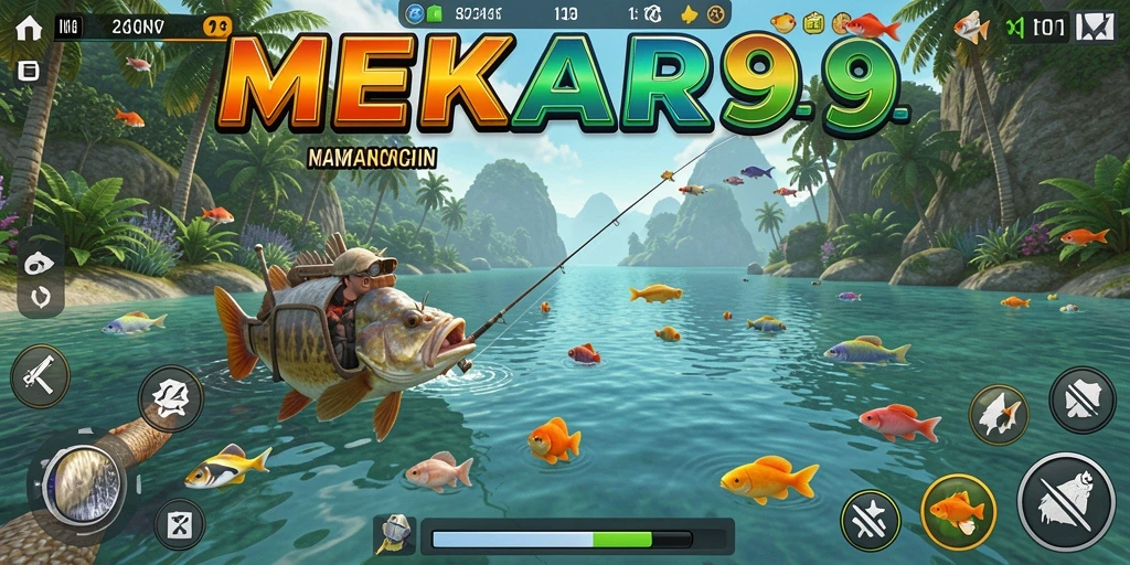 Tangkapan besar di MEKAR99 saat gameplay Fishing.