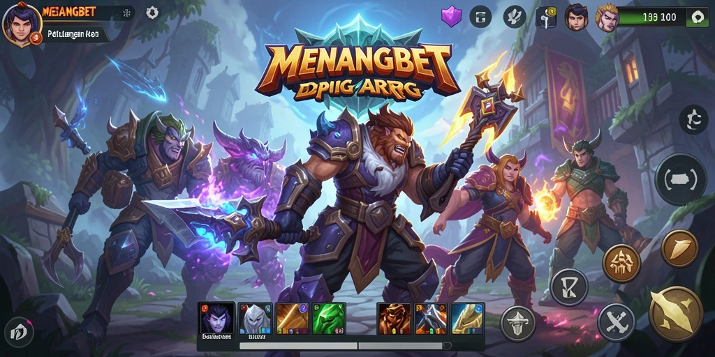 Tampilan gambar menunjukkan aksi seru dalam permainan ARPG MENANGBET.