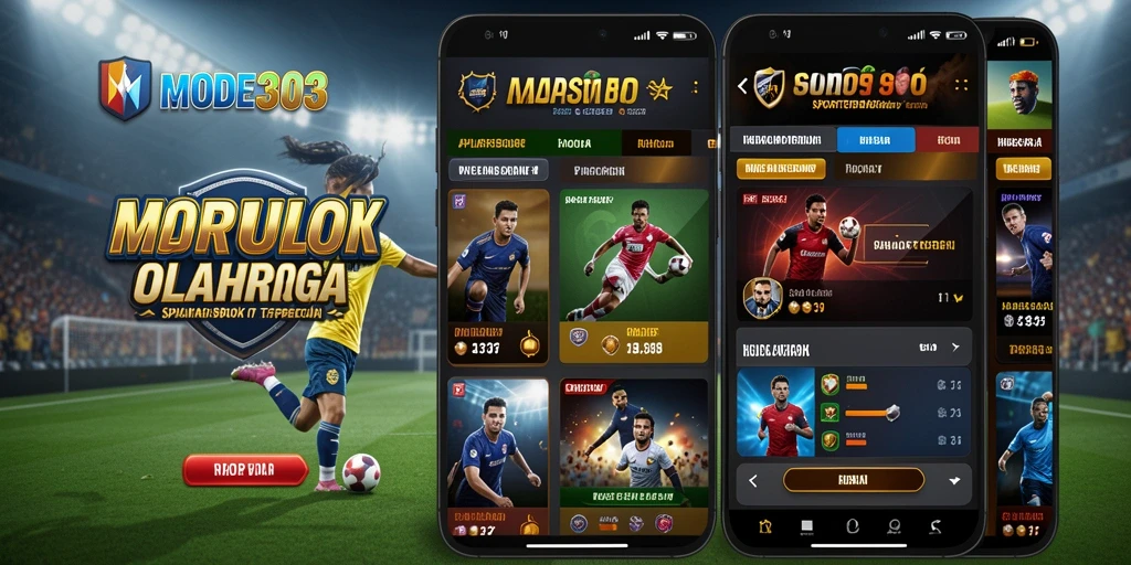 Tampilan gameplay taruhan olahraga MODE303 yang menarik.