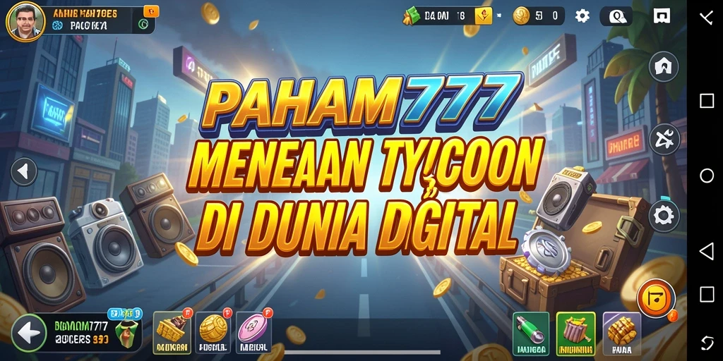 Screenshot gameplay PAHAM777 menampilkan dinamika bisnis Tycoon.