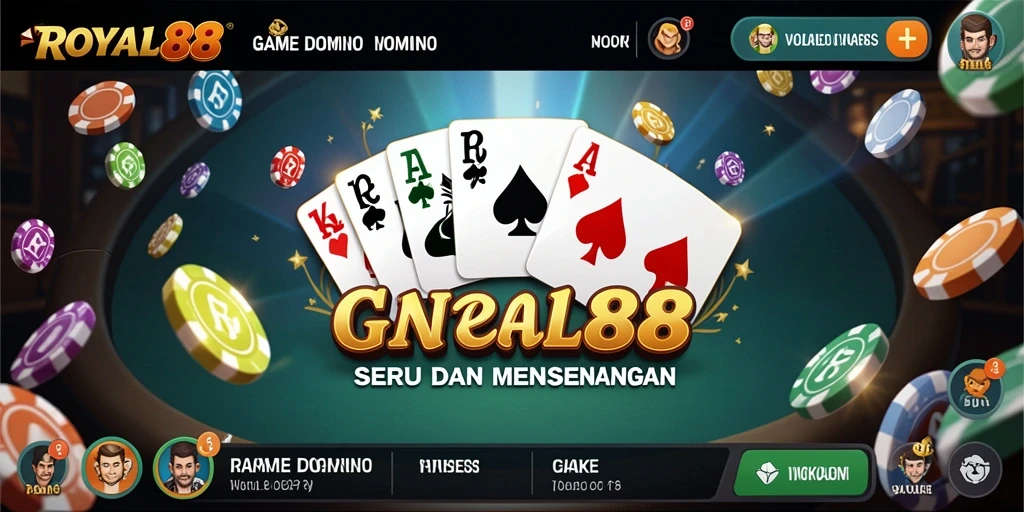 Tampilan menarik gameplay <strong>ROYAL88</strong> saat bermain Domino.