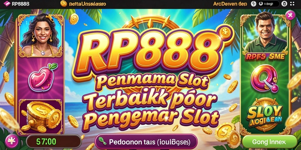 Tampilan gameplay RP888 yang menarik dengan berbagai mesin slot.