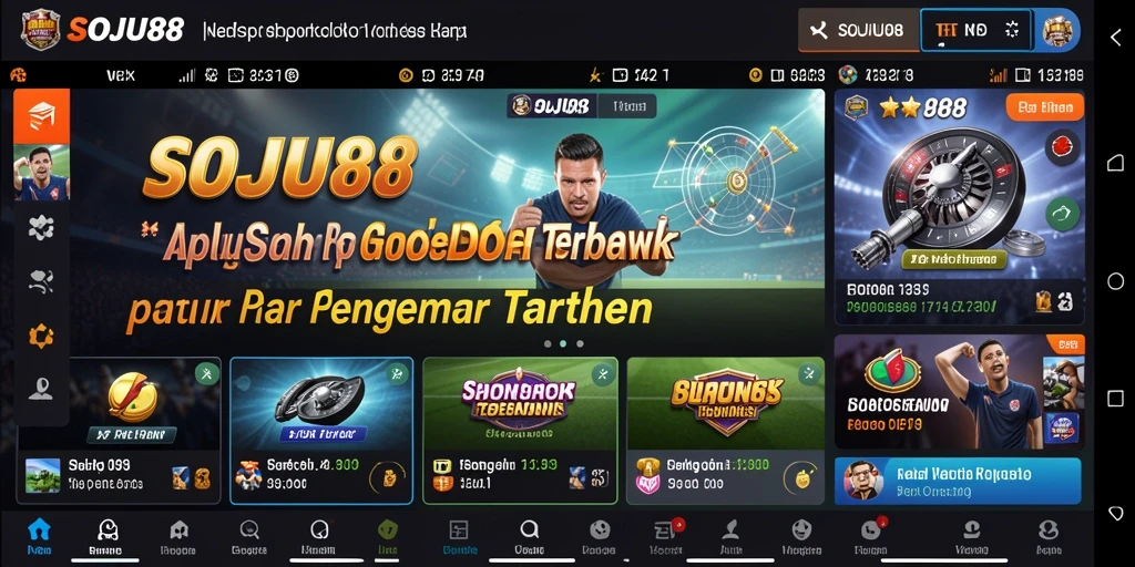 Tampilan gameplay menarik dari aplikasi Sportsbook SOJU88.