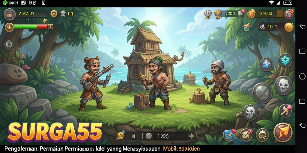 Tampilan gameplay SURGA55 yang menawan dan mengasyikkan.